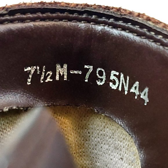 Naturalizer Brown Leather Ankle Boot Vintage 80s - Picture 11 of 13